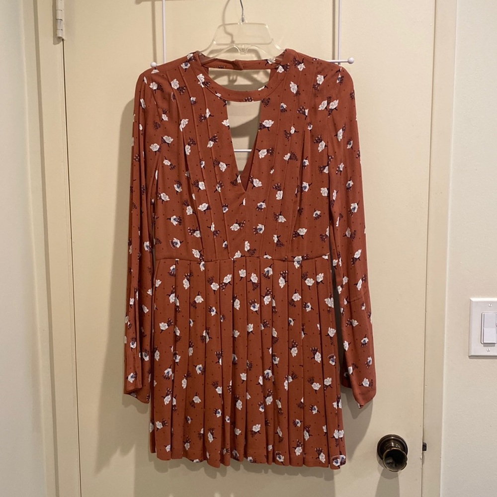FREE PEOPLE long sleeve mini dress